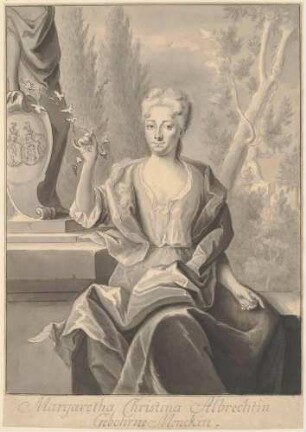Bildnis Albrecht, Margarethe Christine Mencke (verehel. (...))