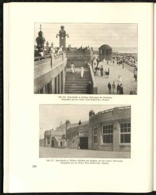 Abb. 226. Wandelhalle in Borkum, Blick gegen die Freitreppe. Ausgeführt von der Firma Paul Koffel & Cie., Bremen.