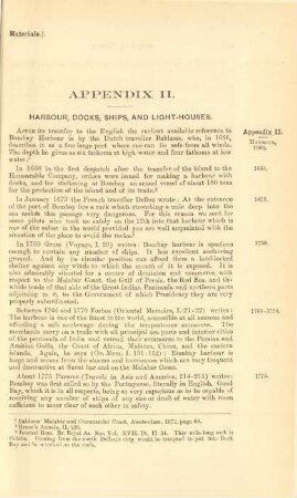 Appendix II. Harbour, docks, ships, and light-houses