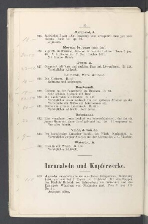 Incunabeln und Kupferwerke
