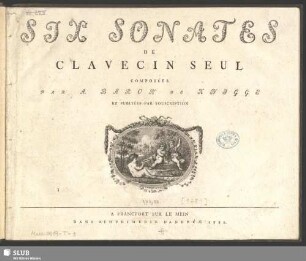 Six Sonates de clavecin seul