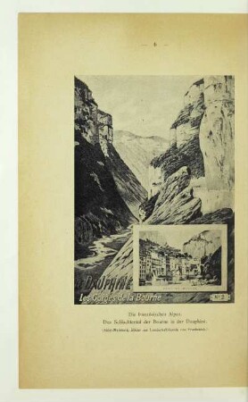 Die französischen Alpen. Das Schluchtental der Bourne in der Dauphiné