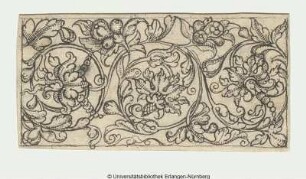 Rechteckige Ornamentfüllung mit Ranken