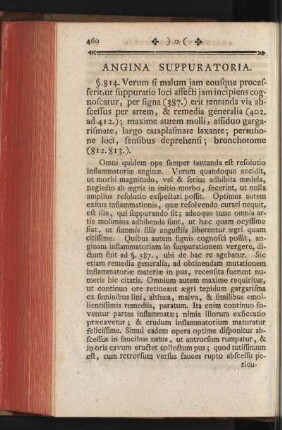 Angina Suppuratoria