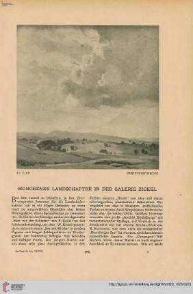 38: Münchener Landschafter in der Galerie Zickel