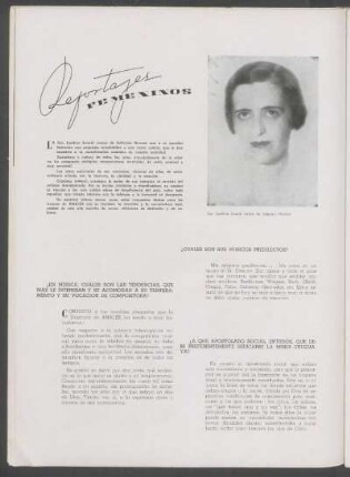 Reportajes femeninos
