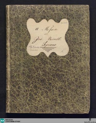 Messa in D : a soprano, alto, tenore, basso, violino 1mo, violino 2do, violone ed organo; op. XI, No. V