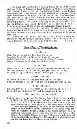 Familien-Nachrichten.