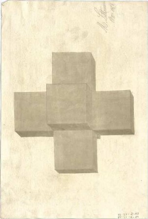 Littmann, Max; Archiv Littmann, Mappe 1, Schlösser und Villen - geometrische Figur (Perspektive)