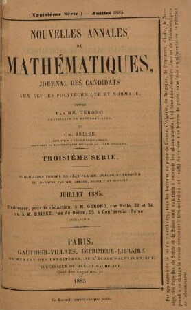 Juillet 1885.