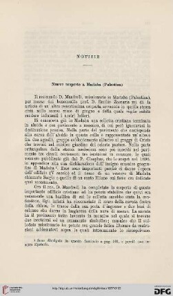 Nuove scoperte a Madaba (Palestina)