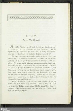 Capitel IX. Lord Bathurst