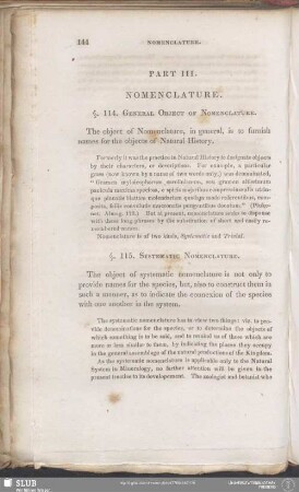 Part III. Nomenclature