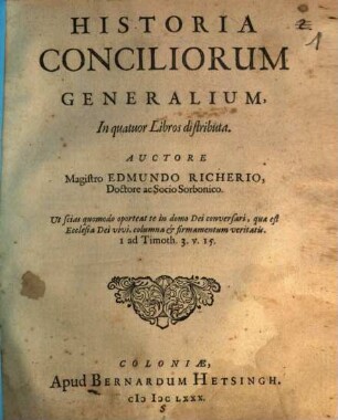 Historia Conciliorum generalium