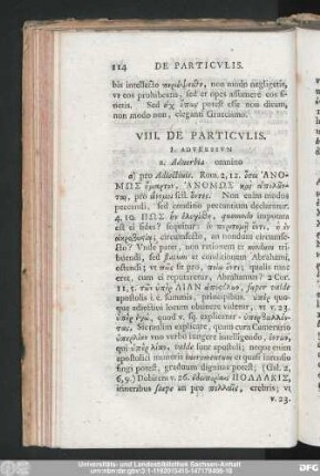 VIII. De Particulis.