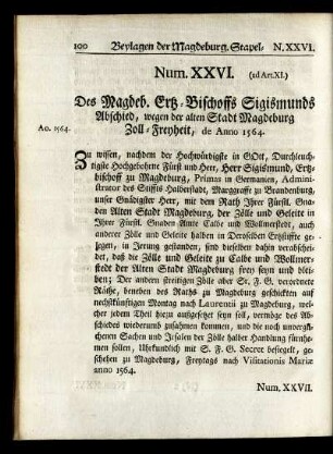 Num XXVI. - Num XXX.