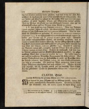 928-938, CLVIII. - CLXIX. Stück.