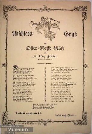 Abschieds-Gruß zur Oster-Messe 1858