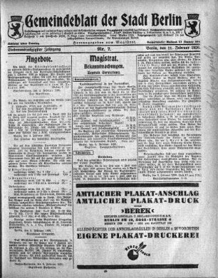 1926,7: Nr. 7, 14. Februar 1926