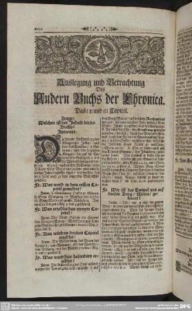 Auslegung und Betrachtung Des Andern Buchs der Chronica