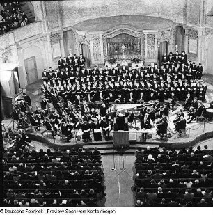 Bachfest / Kreuzkirche (ohne Tasche). Kreuzchor unter Leitung von Martin Flämig ab 1971