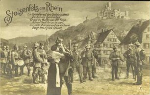 Stolzenfels am Rhein - Ein Grenadier auf dem Dorfplatz […]