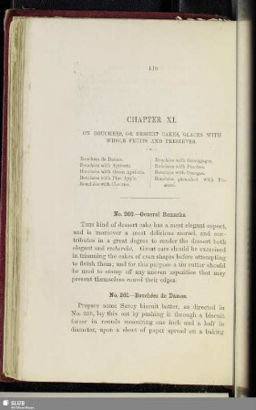 Chapter XI. On bouchees, or dessert cakes, glaces with whole fruits and preserves
