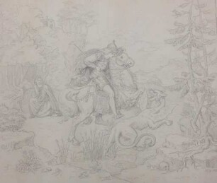 Der heilige Georg tötet den Drachen