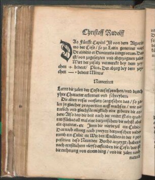Das Fünfft Capitel