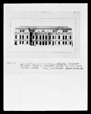 Choisy-le-Roi, Schloss, Eingangsfassade