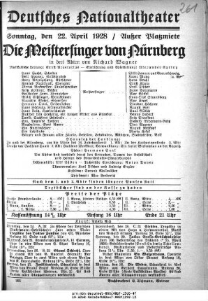 Die Meistersinger von Nürnberg