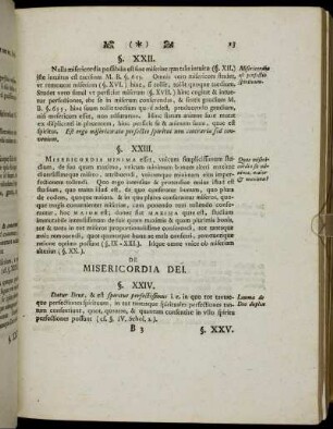 De Misericordia Dei. §. XXIV. - §. XLVI.