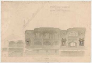 Thiersch, Friedrich von; Augsburg (Bayern); Stadthalle - Großer Saal (Schnitt)