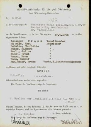 Spallek, Margarete Maria
