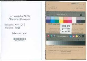 Entnazifizierung Karl Schroeer , geb. 14.02.1893 (Schuhmachermeister)