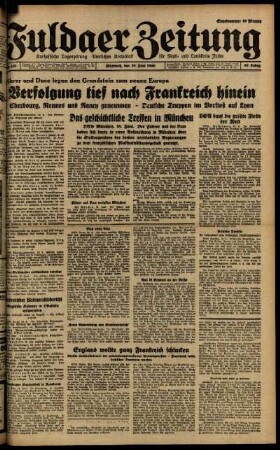 Ausgabe vom Mittwoch, den 19. Juni 1940.