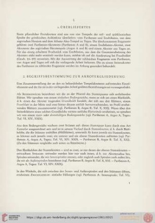 2. Begriffsbestimmung zur Akrotergliederung