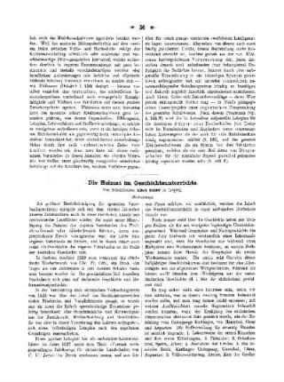 Die Heimat im Geschichtsunterrichte : (Fortsetzung)