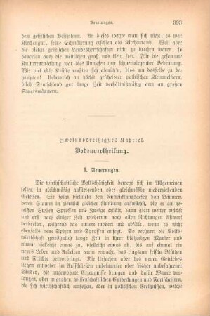 Zweiunddreißigstes Kapitel. Bodenvertheilung