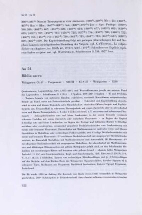 Aa 54. Biblia sacra