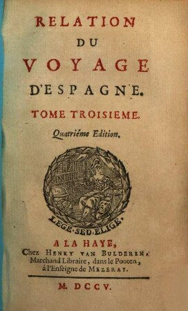 Relation Du Voyage D'Espagne, 3