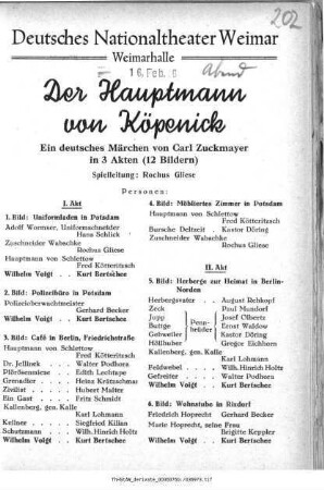 Der Hauptmann von Köpenick