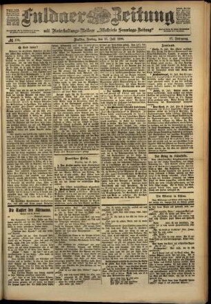 Ausgabe vom Freitag, den 27. Juli 1900.