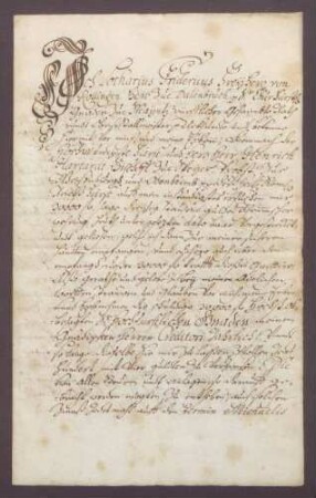 Lothar Friedrich von Rollingen zu Dalenbruch bekundet, dass Bischof Heinrich Hartard von Speyer ihm 30000 Gulden Kapital geliehen hat.