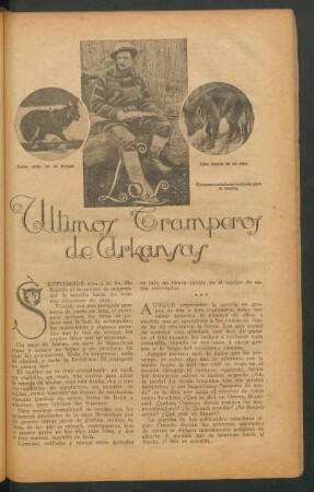 Los últimos tramperos de Arkansas : [con fotografías]
