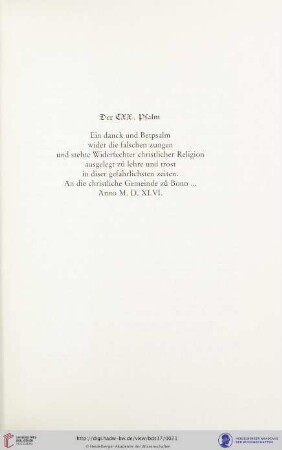 Der CXX. Psalm