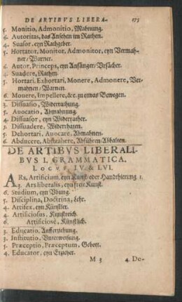 De Artibus Liberalibus I. Grammatica. Locus LV. & LVI.
