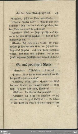 Ein und zwanzigste Scene