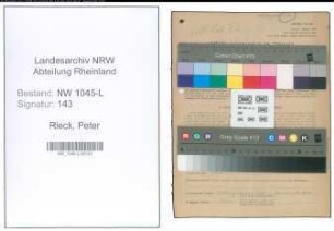 Entnazifizierung Peter Rieck , geb. 31.01.1896 (Justizangestellter)