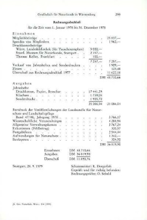 Rechnungsabschluß